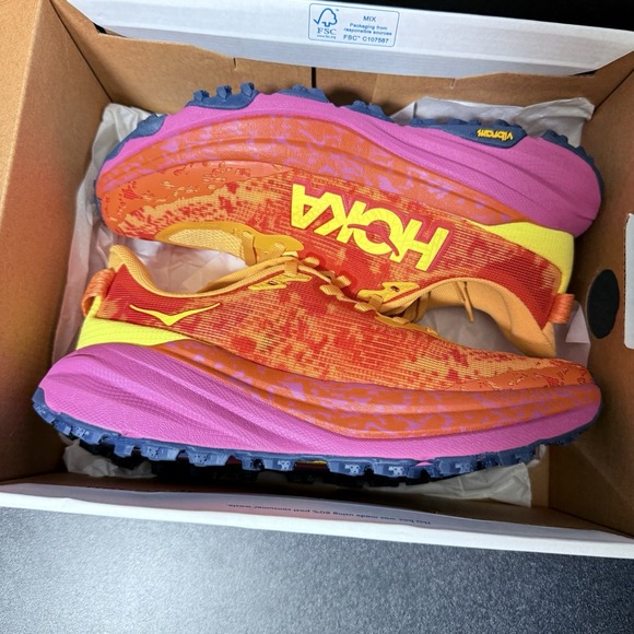 Hoka One One Speedgoat 6 Shoes Sherbet Beet Root orange Womens Sz 6 B Sneakers - Picture 14 of 16